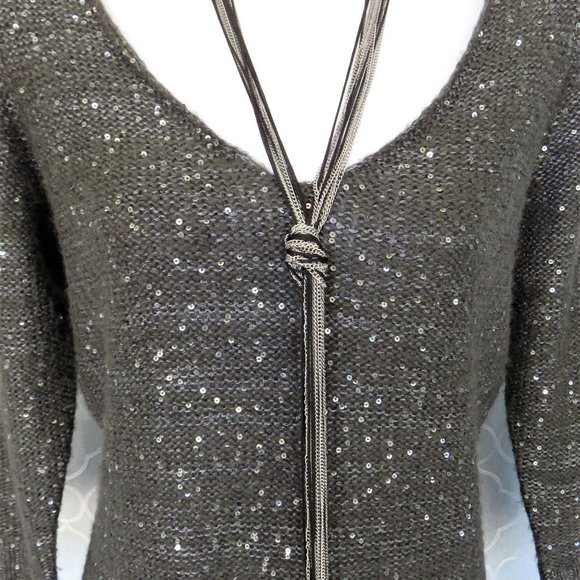 Dark Gray Sequined  Sweater .......225 - Picture 4 of 7